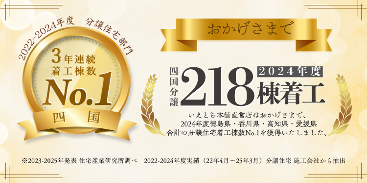着工棟数四国No.1